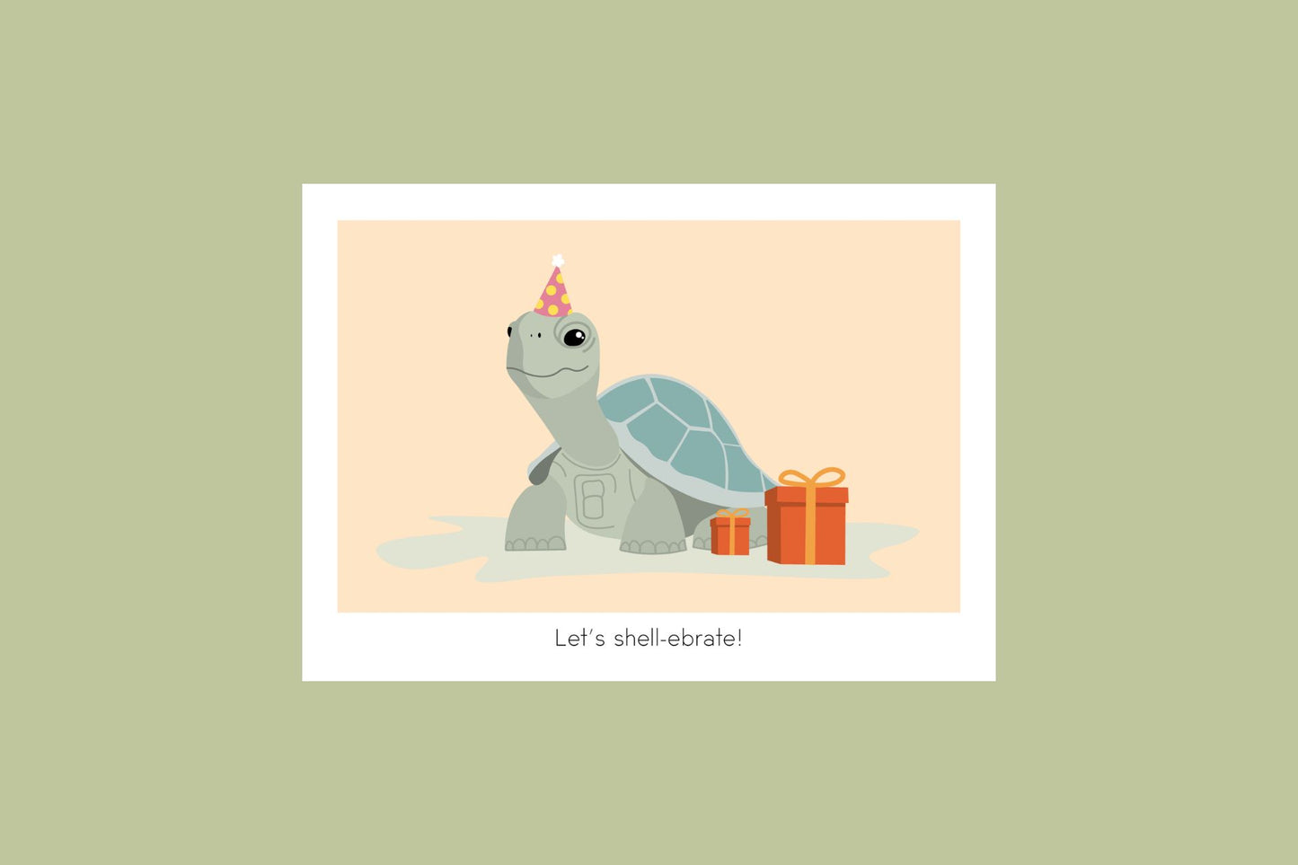 Kerstkaart - Let's Shell-ebrate