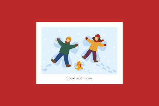 Kerstkaart - Snow much love