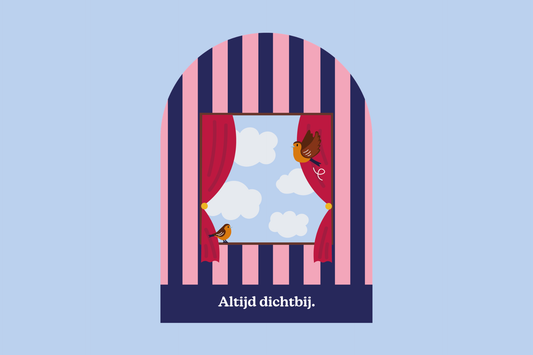 Postkaart met enveloppe - Altijd dichtbij