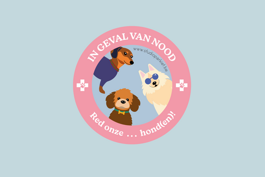 Huisdiersticker - Red mijn honden