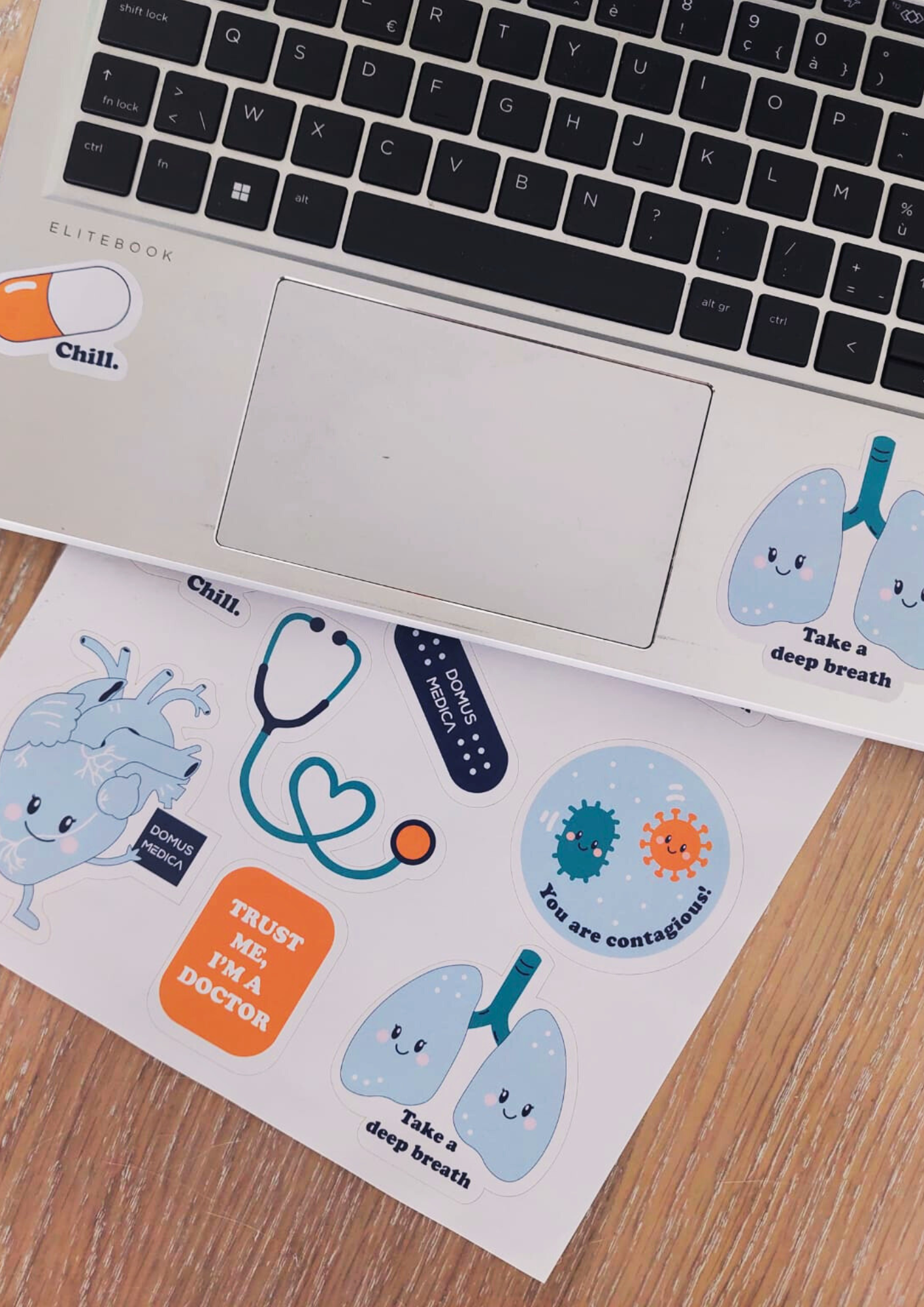 Illustratie op maat stickervel