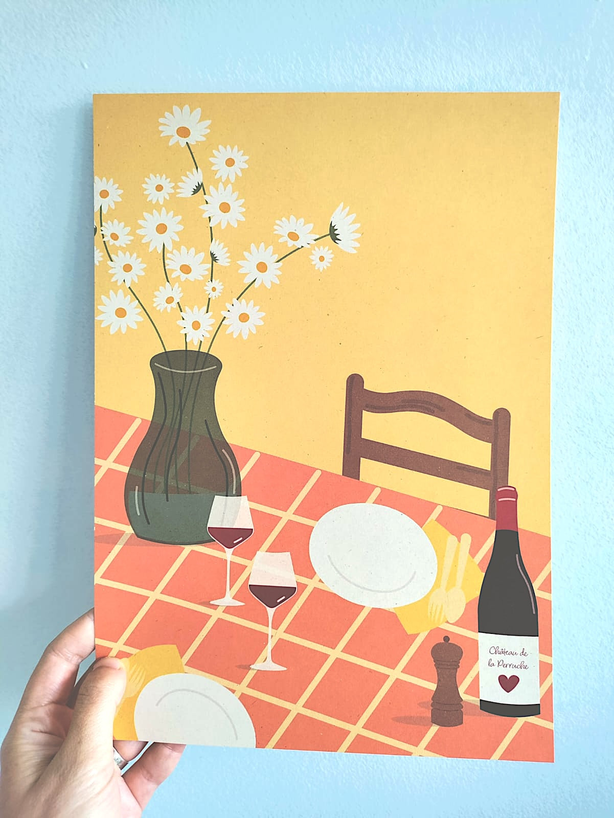 Poster van landbouwafval - Eettafel - A4
